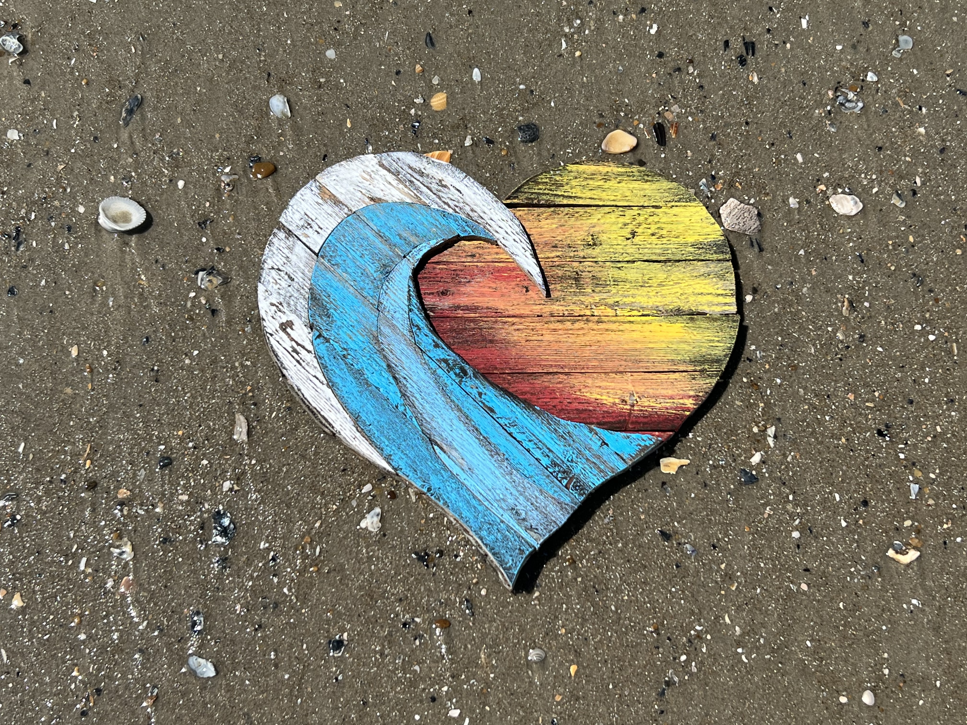 Sand Fence Wave Heart